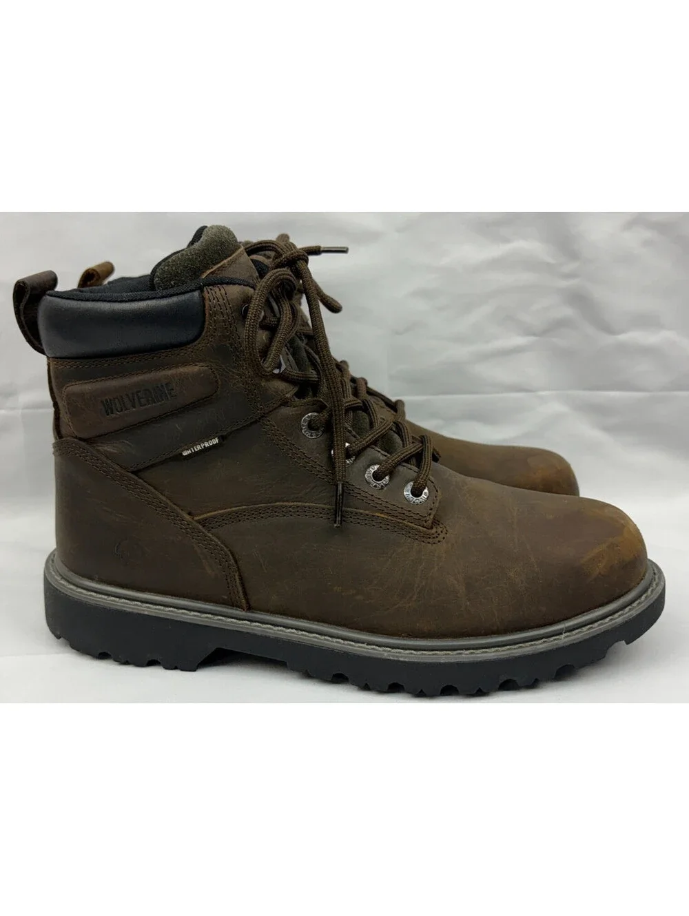 Wolverine Men's Size 10.5M US Waterproof Slip-Resistant Steel-Toe Work Boots